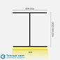 Fuga 900-900-600 потолочный светильник Kreon kr974272-09-06 драйвер не в комплекте led черный — фото 1