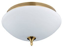 DEC-PLM-3 Kutek Decor swarovski потолочный накладной светильник с матовым стеклом и рельефным орнаментом