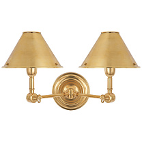 Anette Double Sconce натуральная латунь