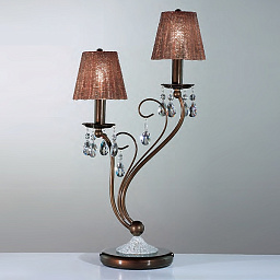 301/2L Polished brown V330/165/11 IDL Rossella Настольная лампа