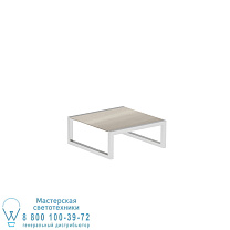 NINIX НИЗКИЙ СТОЛИК 90X90CM ИЗ НЕРЖАВЕЮЩЕЙ КАМЕРЫ И КЕРАМИЧЕСКОГО СЕРО-СЕРОГО СЕРОГО EL POL Royal Botania