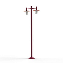Montana N° 4; Frosted glass E27 105W - Lacquered copper dome; Wine red