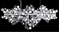 1561/215 DESEO Crystal lux Светильник подвесной 15х60W G9 Серебряная Прозрачный, белый