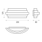 ACB Iluminacion Luxur 16/3840-30 Настенный светильник Текстурированный черный, LED 1& 215;22.1W 3000K 1200lm, Встроенный светодиод