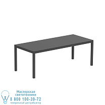 СТОЛ TABOELA 210X90CM АНТРАЦИТОВЫЙ + КЕРАМИЧЕСКАЯ СТОЛЕШНИЦА ЧЕРНЫЙ Royal Botania