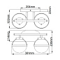 Настенный светильник Hollis Hinkely HK-HOLLIS2-C-HB-BATH наследственная латунь — фото 5