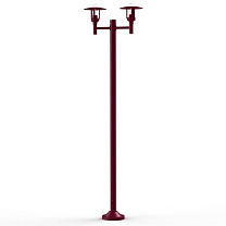 Newpark N° 6; Clear glass E27 105W; Wine red