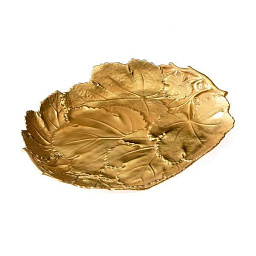 0003429-602 Villari Autumn тарелка золотого цвета среднего размера