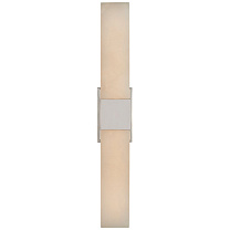 Covet Double Box Sconce полированный никель с алебастром