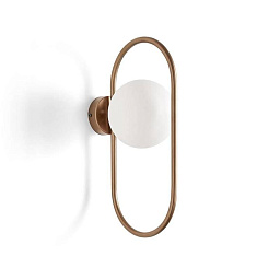 Pea 1L G9 wall lamp Massmi настенный светильник с овальным кольцом и шарообразным рассеивателем