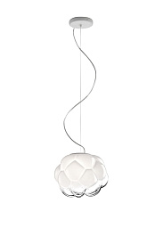 F21A01 LED 3000K Fabbian Cloudy подвесной светильник с круглым плафоном из матового стекла