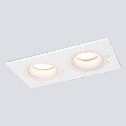 a047722 Elektrostandard Glim S встраиваемый потолочный светильник с двумя круглыми утопленными модулями в прямоугольной рамке