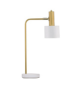 Gold Metal White Metal Shade White Base LED E27 1x12 Watt 100-240 Volt IP20 Bulb Excluded Cable Length: 180 cm D: 12.5 H: 60 cm