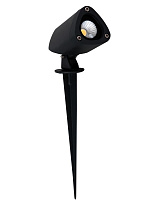 Sandy Black Aluminium & Glass LED 3 Watt 303Lm 3000K 220-240 Volt 50Hz Beam Angle 24° IP65 D: 4.2 W: 7 H: 21-24 cm