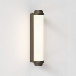 1477001 Astro lighting Burlington настенный светильник с цилиндрическим плафоном и металлическими торцами бронза