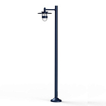 Kent N° 4; Clear glass E27 105W; Steel blue