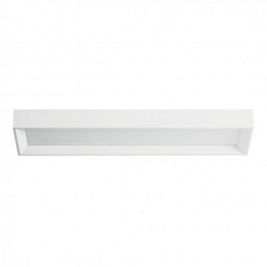 9018 Linea Light Tara AP PL LED M средний прямоугольный потолочный и настенный светильник белый