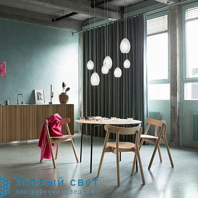 многоплафонный подвесной светильник с прозрачными стеклянными плафонами