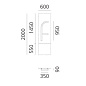 1202f00A Artemide ALPHABET OF LIGHT Настенный светильник с буквой f в нижнем регистре — фото 7