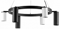 LR016873363 Lightstar Rullo подвесной светильник с цилиндрическими плафонами черный