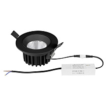 Светильник встраиваемый поворотный 10W 38G черный Soffi IP65 212447IP65