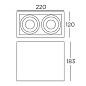 Multidir Evo S Double Surface Leds C4 потолочный светильник — фото 1