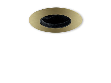 встраиваемый светильник с черной внутренней окантовкой