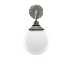 MLBWL128 Mullan Lighting Pelagia настенный светильник с опаловым стеклянным шаровым плафоном