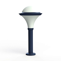 Dallas N° 7; Opal polycarbonate E27 75W; Matt azure blue