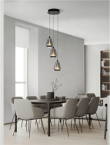 Triac Dimmable Matt Black Metal Base & Smoky Glass LED 24Watt 220-240Volt 990Lm IP20 3000K D:28 H:160 cm