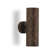 Pillar Bathroom Wall Light Burnt Silver Porta Romana