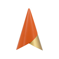 Cornet Nuance Orange & Brass Ø13.4 x 23,8 cm