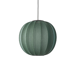 KW60 TG LED Made by Hand Knit-Wit Светильник Ø60 с текстильным плафоном цвета зелёный твид LED