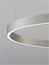 Triac Dimmable Brushed Silver Aluminium & Acrylic LED 77 Watt 220 Volt 3326Lm 3000K IP20 Light Up & Down D: 80 H: 150 cm
