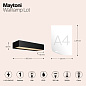 O428WL-L10GF3K Maytoni Lot Настенный светильник 10W 350лм Графит — фото 2