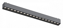 APL.0100.01.18 Aployt Magnetic track встраиваемый магнитный трековый светильник прямоугольного корпуса черного цвета для магнитного трека 48V