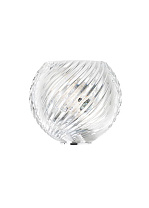 настенный светильник с зеркальной сферой и золотистой отделкой