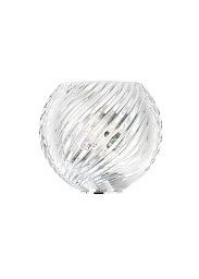 D82D98 Fabbian Diamondswirl настенный светильник с зеркальной сферой и золотистой отделкой