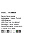 9533524 VIDA Novaluce настенный светильник LED Cree 230В 3000K Backlight 5Вт 350Lm Reader 1x3Вт 210Lm IP20