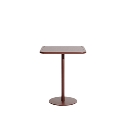 M0742624 La Petite Friture WEEK-END Круглый стол кафе садовый металлический бордовый
