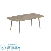 ОБЕДЕННЫЙ СТОЛ STYLETTO STANDARD 220x120CM НОГИ ТИКА КЕРАМИЧЕСКАЯ СТОЛЕШНИЦА TERRA SABBIA Royal Botania