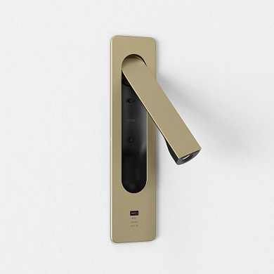 светильник для чтения матовое золото