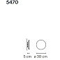 547015/11 Vibia Puck wall art 30 - 5470 настенный светильник — фото 1