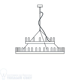 CHANDELIER LARGE Fontana Arte  подвесной светильник F549190250NBNE белый