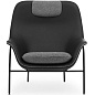 607298 Normann Copenhagen Drape Высокое кресло, ультракожа 41599 / Hallingdal 166 / чёрное — фото 1
