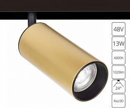 A4661PL-1SG Arte Lamp Linea 48V магнитный трековый светильник цилиндрический золотистого цвета 48V