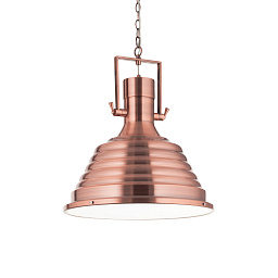 134871 Ideal lux Fisherman подвесной светильник в форме колокола из меди с рифленым корпусом