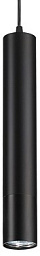 370401 Novotech Pipe однофазный трековый светильник цилиндрической формы чёрного цвета для однофазного шинопровода 1ph