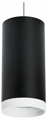 подвесной светильник цилиндрической формы черный