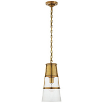 Robinson Medium Pendant полированная старая латунь с прозрачным стеклом